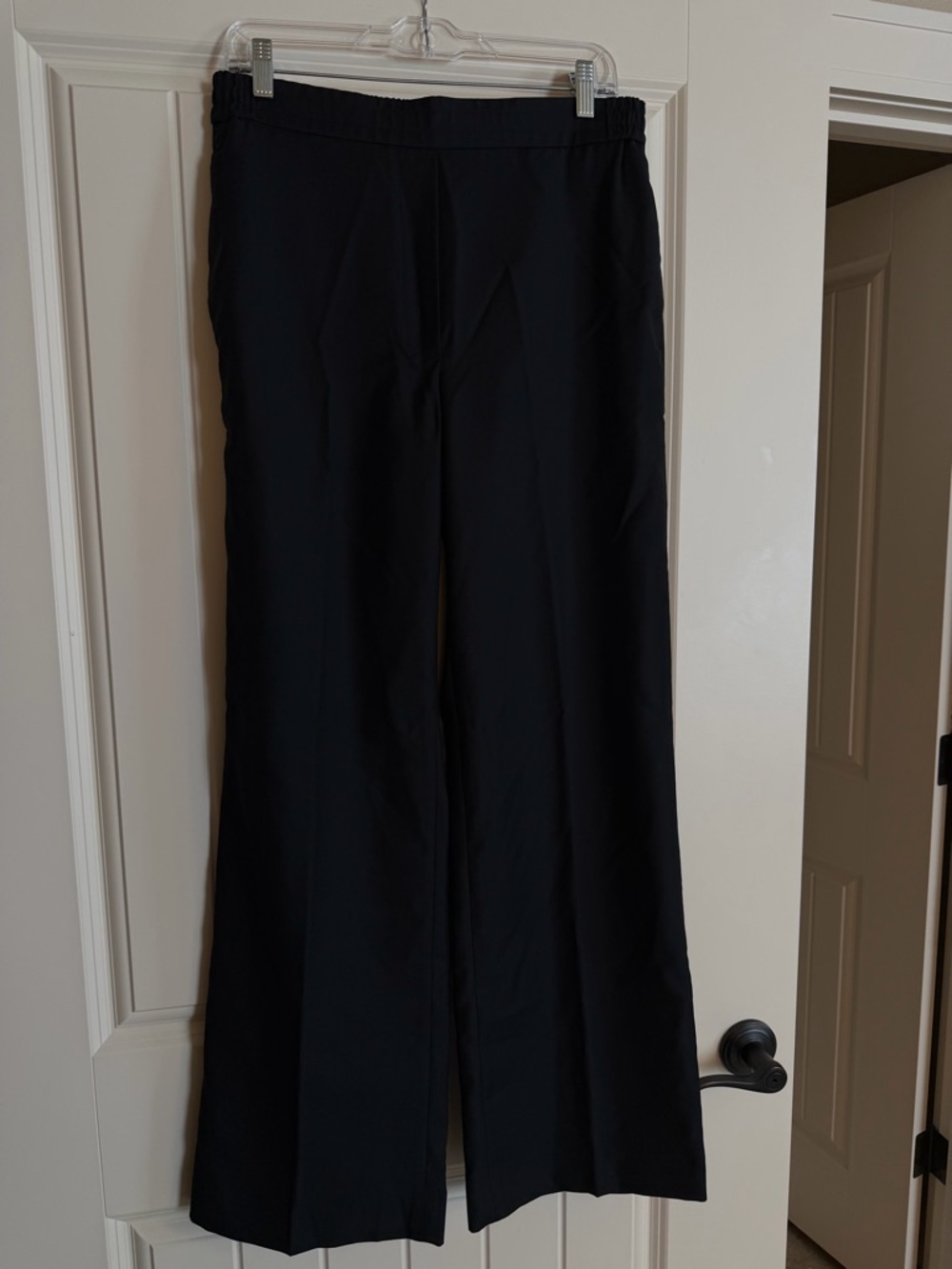 COS Black Seasonless Wool Wide-Leg Trousers